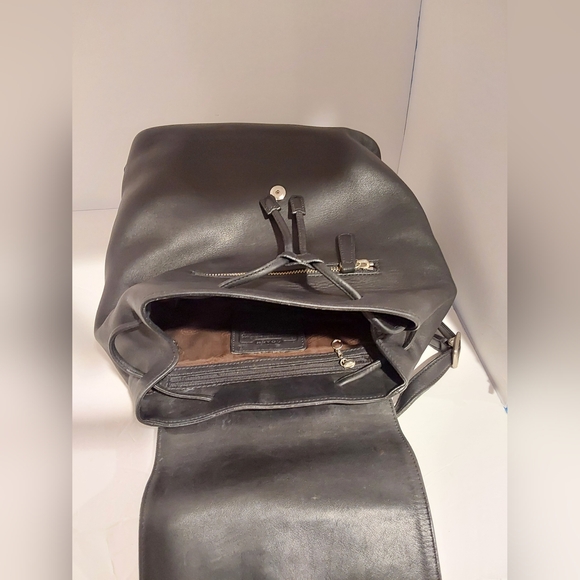 Vintage COACH Legacy Handcrafted Leather Black Backpack - Picture 6 of 12